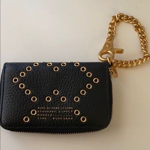 Marc by Marc Jacobs card case with gold chain